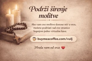 MOLITVA ANĐELU KOJI JE TJEŠIO ISUSA